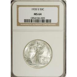 1935-S 50C MS64 NGC. NGC Census: (270/201). PCGS P