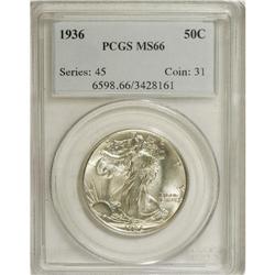 1936 50C MS66 PCGS. PCGS Population (669/101). NGC