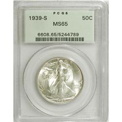 1939-S 50C MS65 PCGS. PCGS Population (1184/885).