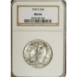 1939-S 50C MS66 NGC. NGC Census: (439/72). PCGS Po