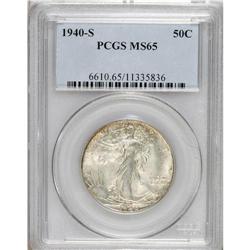 1940-S 50C MS65 PCGS. PCGS Population (1122/278).