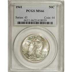 1941 50C MS66 PCGS. PCGS Population (2227/409). NG