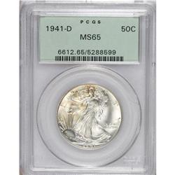 1941-D 50C MS65 PCGS. PCGS Population (3060/1240).
