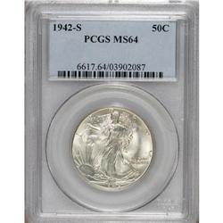 1942-S 50C MS64 PCGS. PCGS Population (2900/2182).