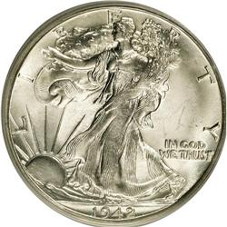 1942-S 50C MS65 PCGS. PCGS Population (1899/283). NGC