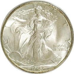 1943-D 50C MS65 ANACS. NGC Census: (1487/1321). PCGS P