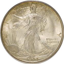 1944-S 50C MS64 PCGS. PCGS Population (3474/0). NGC Ce