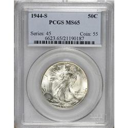 1944-S 50C MS65 PCGS. PCGS Population (2108/294).