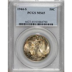 1944-S 50C MS65 PCGS. PCGS Population (2102/296).