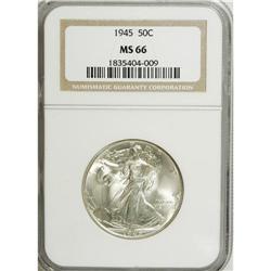 1945 50C MS66 NGC. NGC Census: (1104/80). PCGS Pop