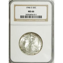 1946-S 50C MS66 NGC. NGC Census: (985/37). PCGS Po