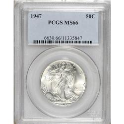 1947 50C MS66 PCGS. PCGS Population (765/19). NGC