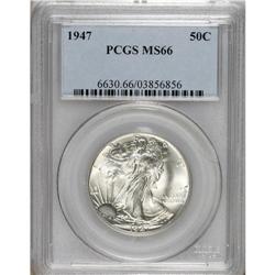 1947 50C MS66 PCGS. PCGS Population (765/19). NGC