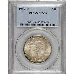 1947-D 50C MS66 PCGS. PCGS Population (770/8). NGC