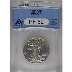 1938 50C PR62 ANACS. NGC Census: (14/1511). PCGS Popul
