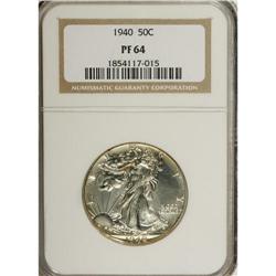 1940 50C PR64 NGC. NGC Census: (277/1548). PCGS Po