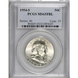1954-S 50C MS65 Full Bell Lines PCGS. PCGS Populat