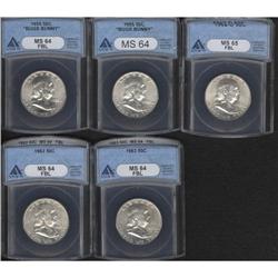 1955 50C "Bugs Bunny" MS64 ANACS; 1955 "Bugs Bunny" MS