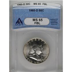 1960-D 50C MS65 Full Bell Lines ANACS. NGC Census: