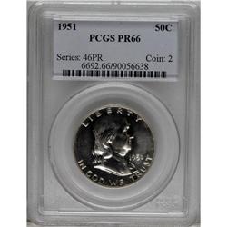 1951 50C PR66 PCGS. PCGS Population (397/89). NGC