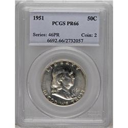 1951 50C PR66 PCGS. PCGS Population (397/89). NGC