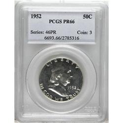 1952 50C PR66 PCGS. PCGS Population (479/91). NGC