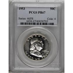 1953 50C PR67 PCGS. PCGS Population (189/11). NGC