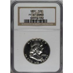 1959 50C PR67 Cameo NGC. NGC Census: (219/79). PCG