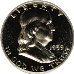 1959 50C PR67 Cameo PCGS. PCGS Population (114/29). NG