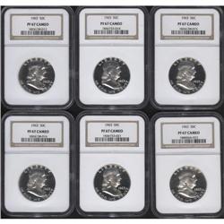 (6)1963 50C PR67 Cameo NGC.