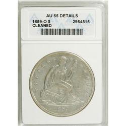 1859-O $1 --Cleaned--ANACS. AU55 Details. NGC Censu
