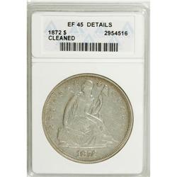 1872 $1 --Cleaned, Corroded--ANACS. XF45 Details. NGC C