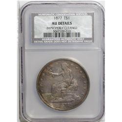 1877 T$1 AU50 NCS. NGC Census: (10/279). PCGS Populati