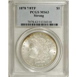 1878 7/8TF $1 Strong MS63 PCGS. PCGS Population (1