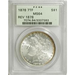 1878 7TF $1 Reverse of 1878 MS64 PCGS. PCGS Popula