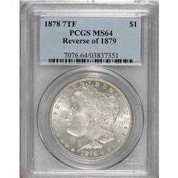 1878 7TF $1 Reverse of 1879 MS64 PCGS. PCGS Popula