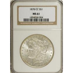 1878-CC $1 MS61 NGC. NGC Census: (308/8897). PCGS