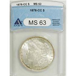 1878-CC $1 MS63 ANACS. NGC Census: (3164/4476). PC