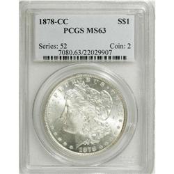 1878-CC $1 MS63 PCGS. PCGS Population (5595/6409).