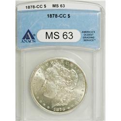 1878-CC $1 MS63 ANACS. NGC Census: (3182/4494). PC
