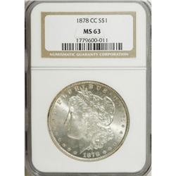 1878-CC $1 MS63 NGC. NGC Census: (3193/4507). PCGS