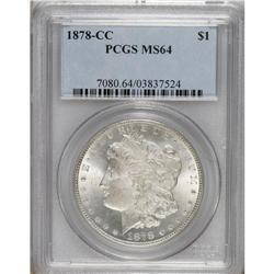 1878-CC $1 MS64 PCGS. PCGS Population (4821/0). NG