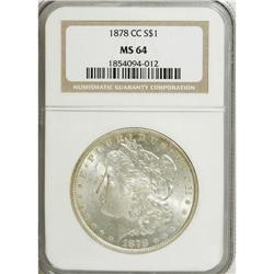 1878-CC $1 MS64 NGC. NGC Census: (3470/1006). PCGS