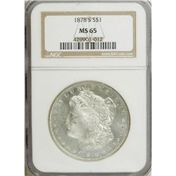 1878-S $1 MS65 NGC. NGC Census: (3168/416). PCGS P