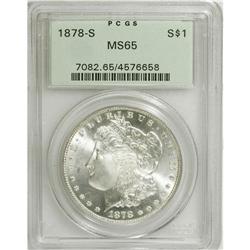 1878-S $1 MS65 PCGS. PCGS Population (2935/478). N