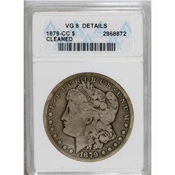 1879-CC $1 --Cleaned--ANACS. VG8 Details. NGC Censu