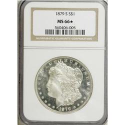 1879-S $1 MS66 NGC. Breen 5531. NGC Census: (5297/1626
