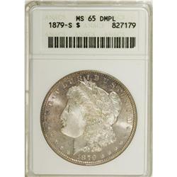 1879-S $1 MS65 Deep Mirror Prooflike ANACS. NGC Ce