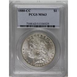 1880-CC $1 MS63 PCGS. PCGS Population (2347/5798). NGC