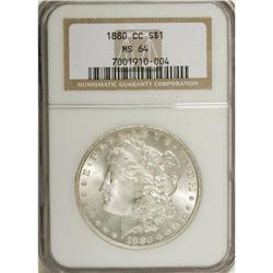 1880-CC $1 MS64 NGC. NGC Census: (1912/1195). PCGS